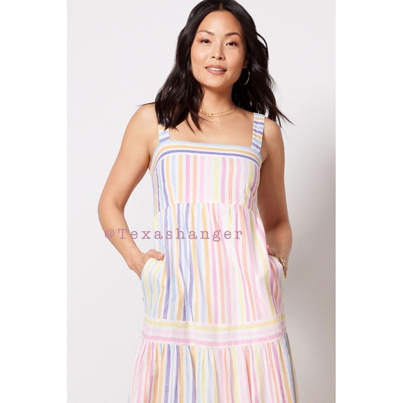 NWT Banjanan Daniella Dress M Medium Candy Stripe - Picture 5 of 16